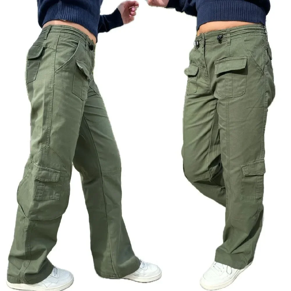 Brandy Melville Kim Cargo Pants in Military Green - Picture 2 of 10